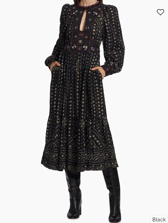 Sea New York Dresses & Skirts - NWT Sea New York Maja Embroidered Long Sleeve Dress in Black Size Medium *Flawed